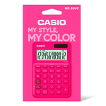 calculadora casio vermelha ms-20uc-rd-w-dc