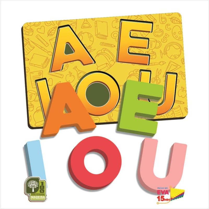 jogo paper toy tabuleiro espalha vogais esp015 (mp)