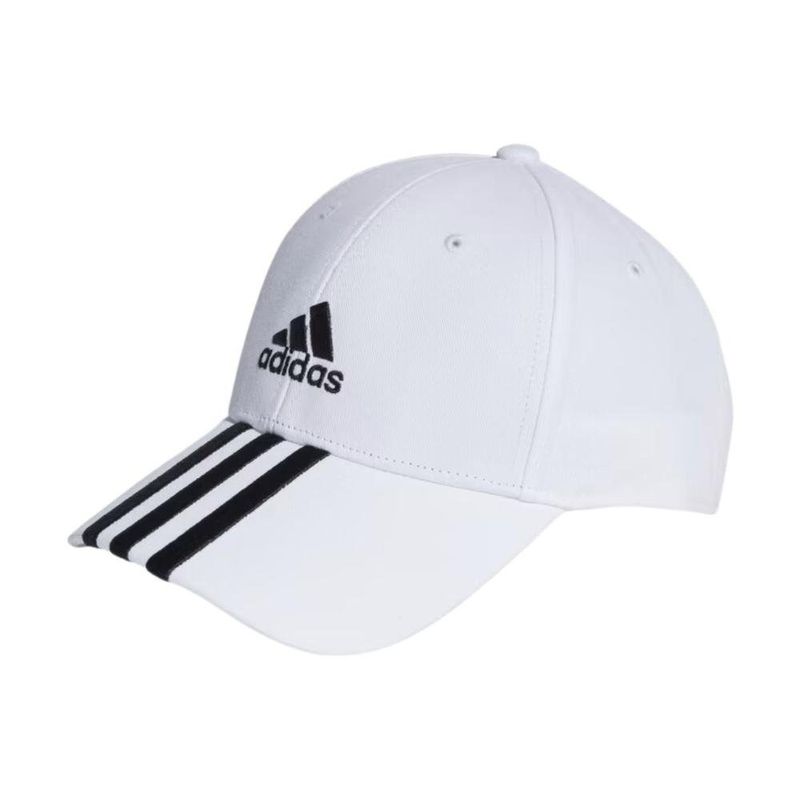 boné adidas baseball 3 listras sarja algodão branco ii3509 (mp)