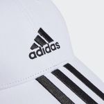 boné adidas baseball 3 listras sarja algodão branco ii3509 (mp)