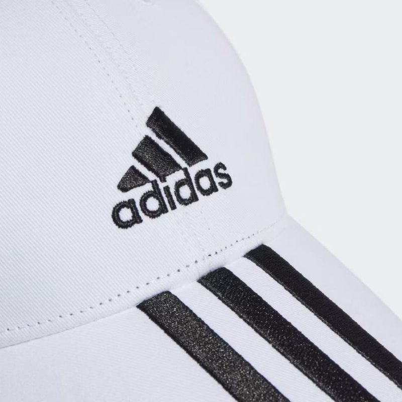 boné adidas baseball 3 listras sarja algodão branco ii3509 (mp)