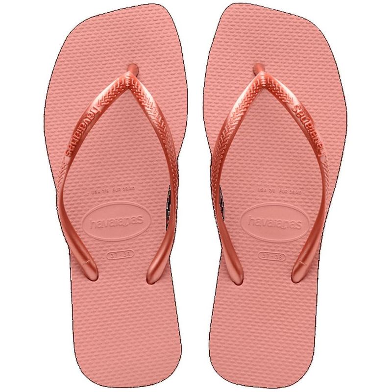 sandália havaianas sli square rosa 37/38 (mp)