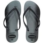sandália havaianas slim gloss preto e prata 35/36 (mp)