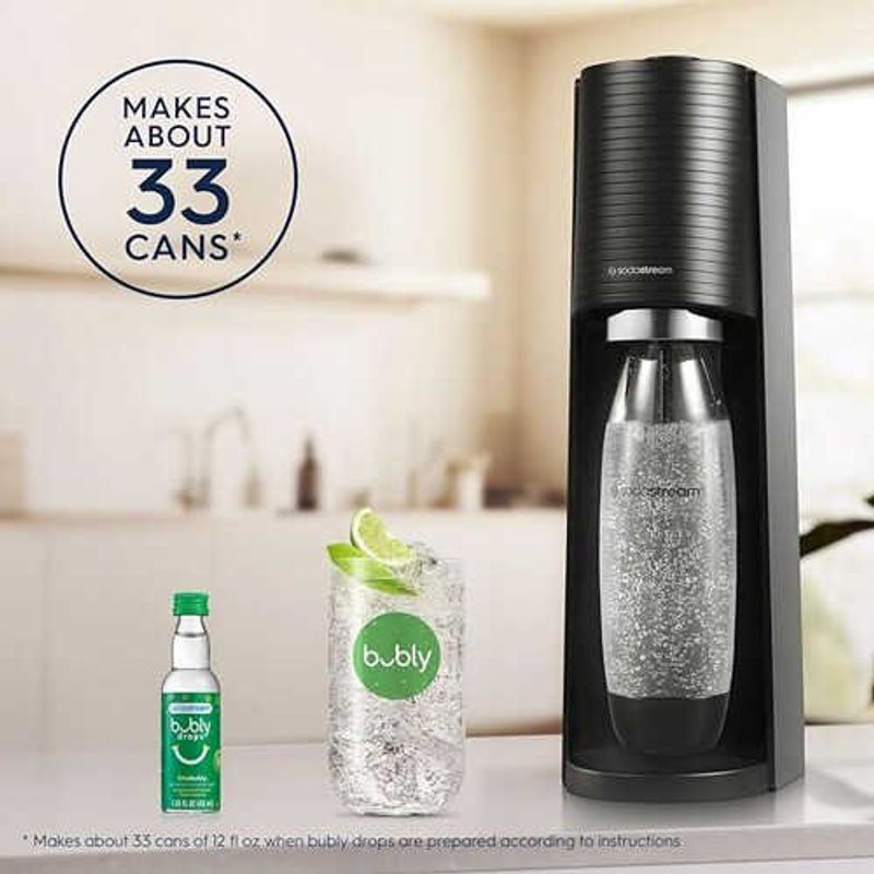máquina sodastream para gaseificar bebidas preta a-bi