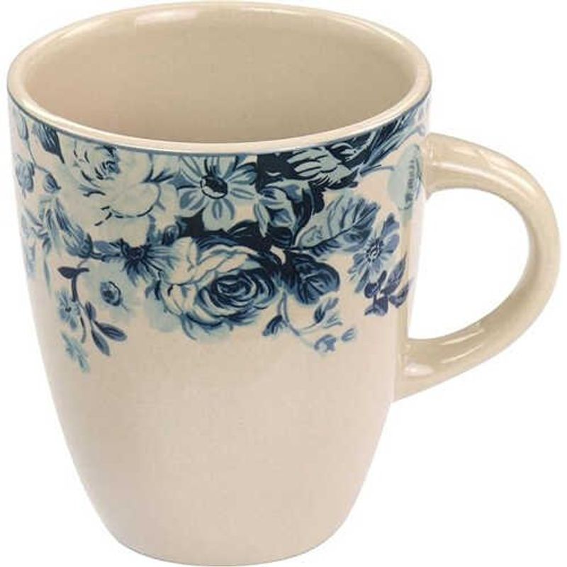 conjunto de jantar 16 peças elama azul/branco a-bi