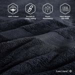 conjunto toalhas de banho 6 peças lane linen preto a-bi
