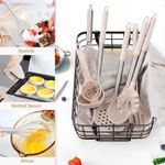 conjunto 28 peças utensílios de cozinha ncue silicone bege a-bi