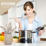 conjunto 28 peças utensílios de cozinha ncue silicone bege a-bi