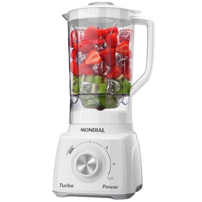 liquidificador mondial turbo power 127v l-99 wg branco e cinza (mp)
