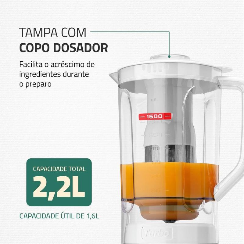 liquidificador mondial turbo power 127v l-99 wg branco e cinza (mp)
