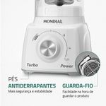 liquidificador mondial turbo power 127v l-99 wg branco e cinza (mp)