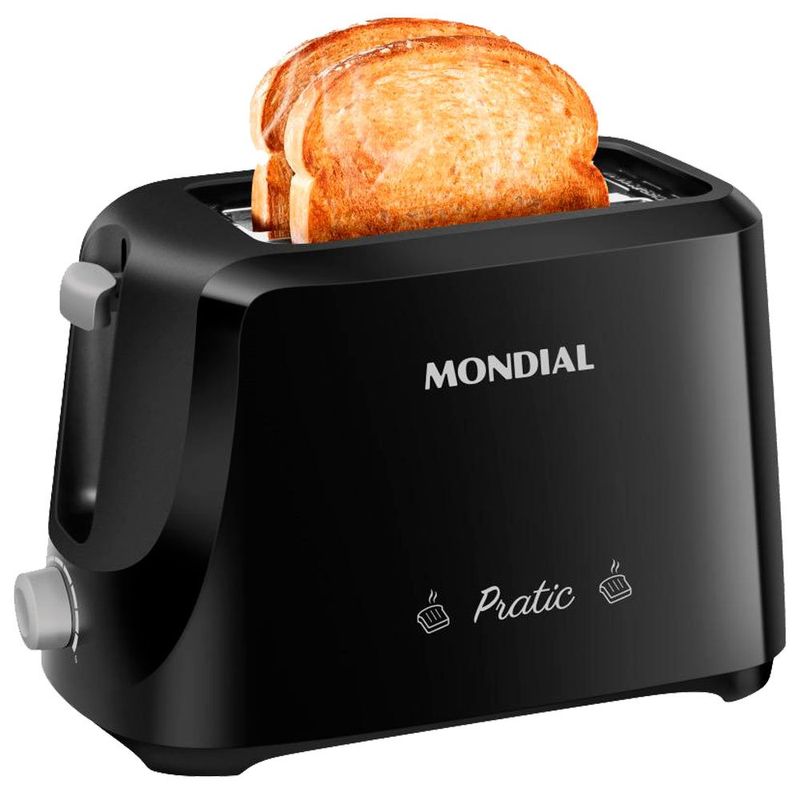 torradeira mondial pratic 127v t-18 preto (mp)