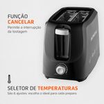 torradeira mondial pratic 127v t-18 preto (mp)