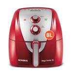 fritadeira elétrica air fryer 8l mondial 127v afn-80-ri vermelha (mp)