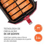fritadeira elétrica air fryer 8l mondial 127v afn-80-ri vermelha (mp)