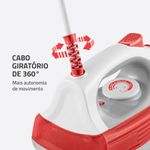 ferro de passar a vapor mondial 60hz 127v fvn-01-o laranja e branco (mp)