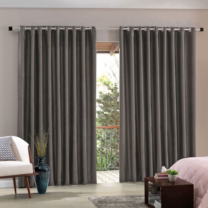 cortina bella & co corta luz blend 360x250cm duna (mp)