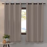 cortina bella & co pratika lisa slim 260x170cm areia (mp)