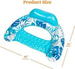 cadeiras infláveis flutuantes 2 peças joyin azul e verde a-bi