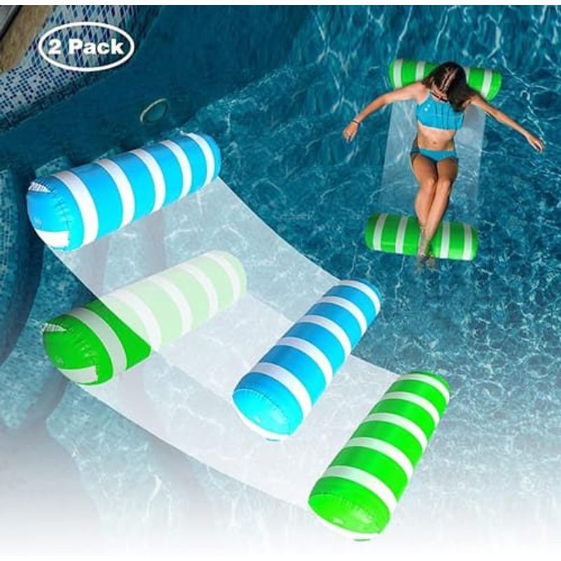 boias infláveis flutuantes 2 peças blofun azul e verde a-bi