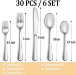 conjunto de talheres 30 peças mutnitt prata a-bi