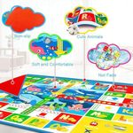 tapete infantil para bebês oarifun colorido a-bi