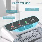 máquina de fazer gelo portátil euhomy branco a-bi