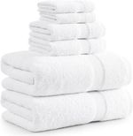 jogo de toalhas 6 peças lane linen branco a-bi