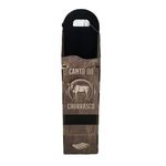 porta espeto estflex do brasil caixa gourmet canto do churrasco 80x20x12cm (mp)