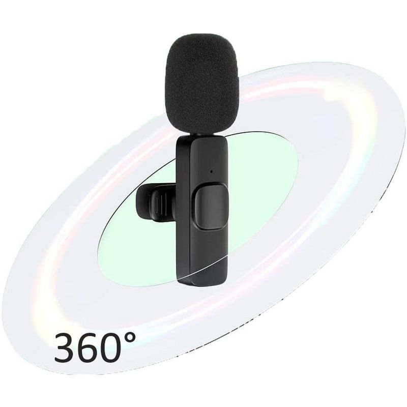 microfone sem fio a'gold ios preto mcf-02 (mp)