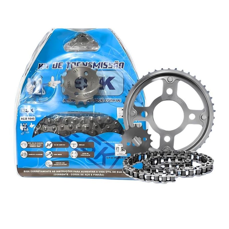 kit transmissão esk moto ducar as150 (mp)