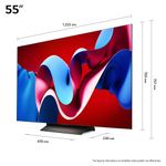 smart tv 4k 55" oled evo design ultra slim oled55c4