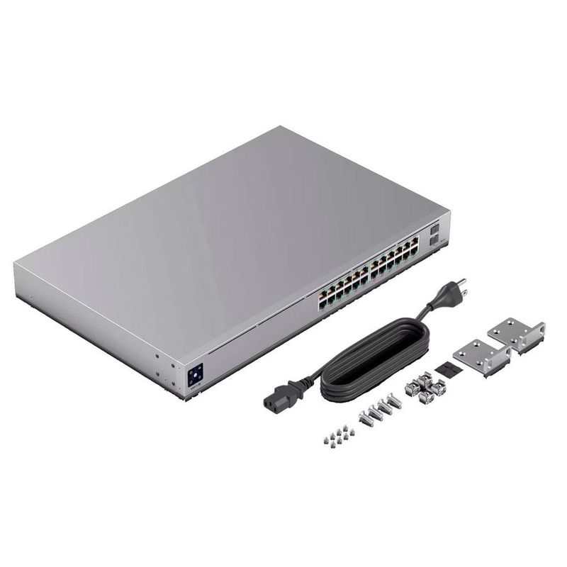 switch ubiquiti unifi pro g2 24p poe+2sfp+ usw-pro-24-poe (mp)