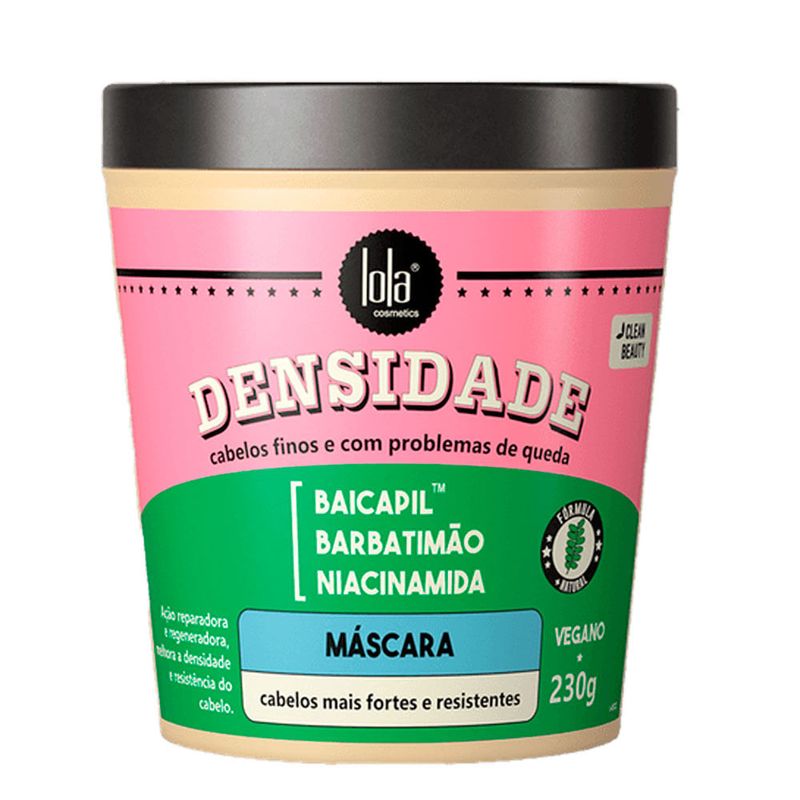 máscara capilar lola cosmetics densidade acidificante 250g