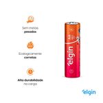 pilha zinco elgin carvão aa-tubo com 40 pilhas shrincadas de 4 em 4 r06p (mp)