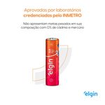 pilha zinco elgin carvão aa-tubo com 40 pilhas shrincadas de 4 em 4 r06p (mp)