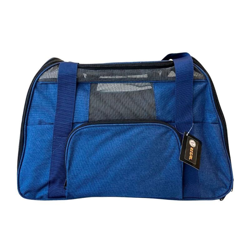 bolsa de transporte pet regal 48x30x30cm azul (mp)