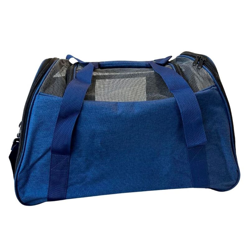 bolsa de transporte pet regal 48x30x30cm azul (mp)