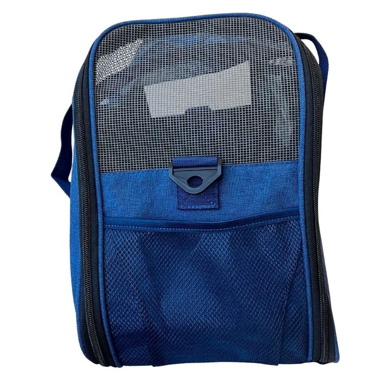 bolsa de transporte pet regal 48x30x30cm azul (mp)