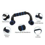 kit suporte para flexão de braço imporiente 2 unidades 13x13x23cm (mp)