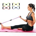 conjunto de elásticos para treino de pernas imporiente com 2 tiras 4 elásticos e 1 bolsa (mp)