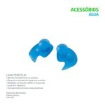 protetor de ouvido speedo moulder earplugs azul (mp)
