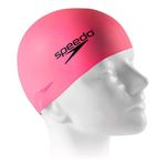 touca de natação speedo flat silicone rosa (mp)