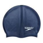 touca de natação speedo flat silicone marinho (mp)