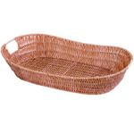 cesto oval mimo 3918 tamanho médio 48x31x11 cm claro