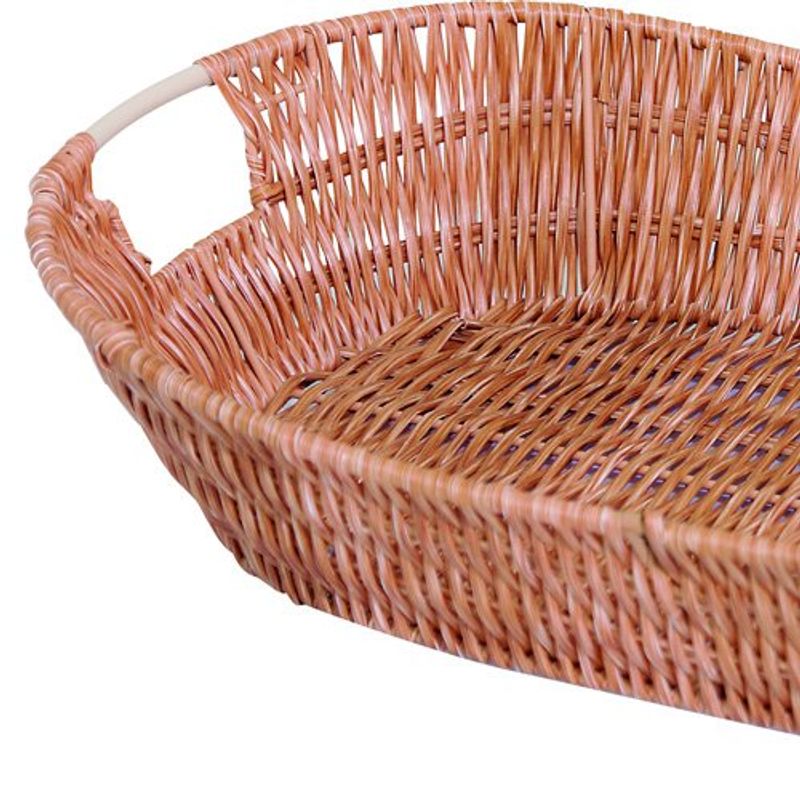 cesto oval mimo 3918 tamanho médio 48x31x11 cm claro