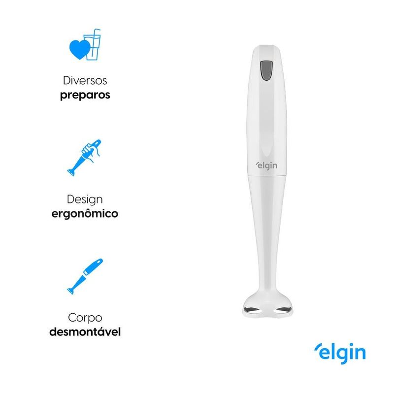 mixer de mão elgin 2 em 1 200w alta velocidade leve e baixo ruído 127v mix10 (mp)