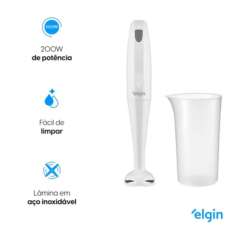mixer de mão elgin 2 em 1 200w alta velocidade leve e baixo ruído 127v mix10 (mp)