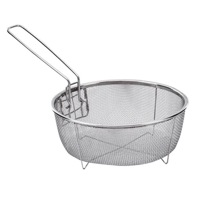 cesto redondo wincy para fritura com cabo dobrável 23x8cm (mp)