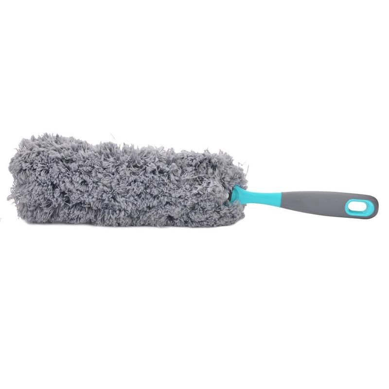 espanador star limp de microfibra com cabo emborrachado 45cm (mp)
